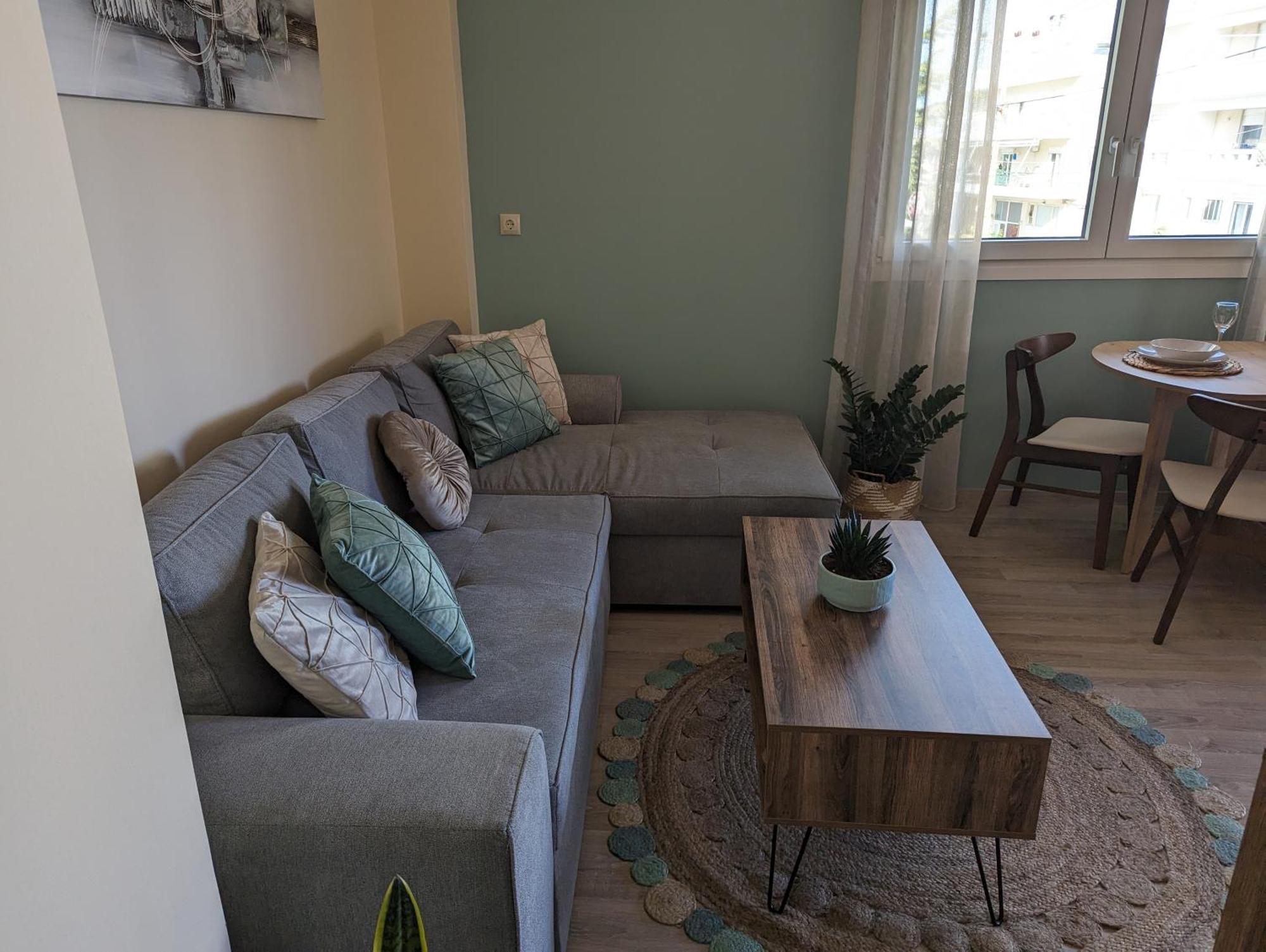 Modern Mint Sunny House Near The Airport Apartment Spata  Ngoại thất bức ảnh